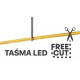Taśma LED COB FREE CUT IP20 24V 8mm 13W/m 1105lm/m 4000K CRI90 neutralna biała (1m)